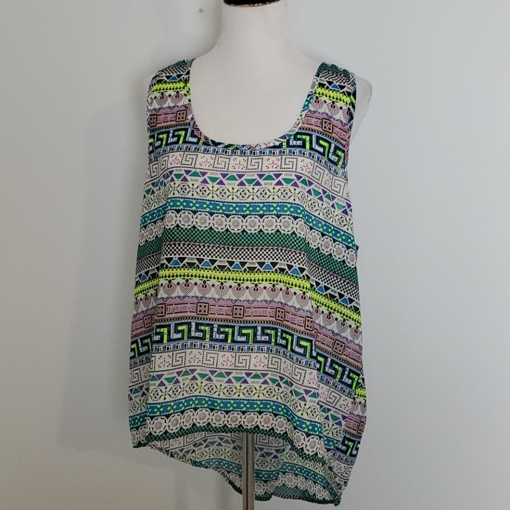 Mileage women's plus size blouse tank top